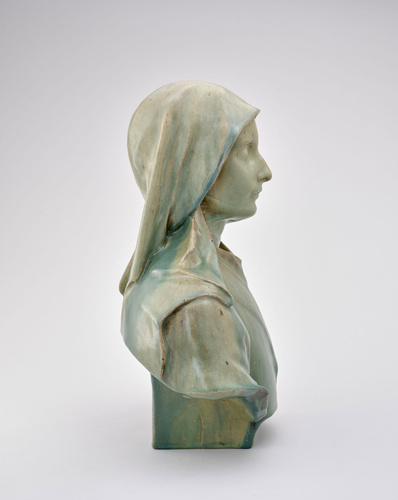 Adrien Dalpayrat - Buste de jeune femme en costume de religieuse