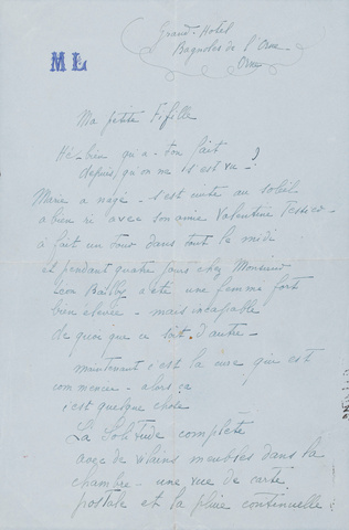 Marie Laurencin - Lettre
