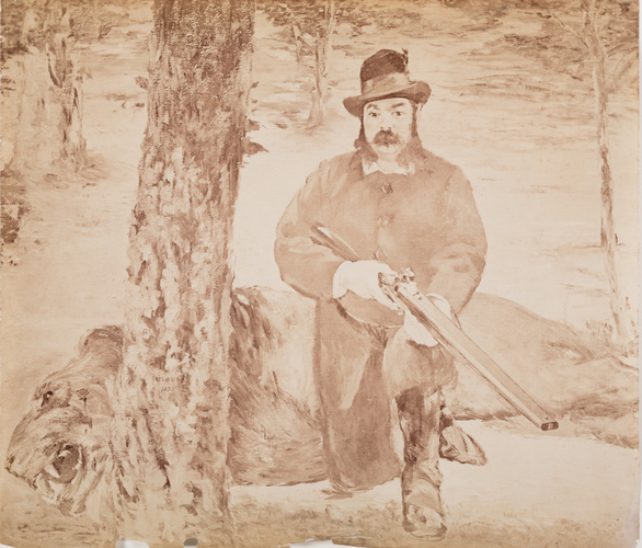 Anatole Louis Godet - Portrait de Pertuiset en chasseur de lions d'Edouard Manet