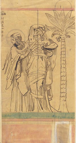 Charles Lameire - Paris, église Sainte-Marie-Madeleine, frise en mosaïque du cho...