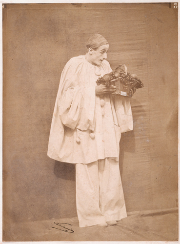 Adrien Tournachon - Pierrot à la corbeille de fruits