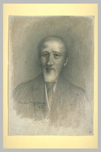 Fernand Maillaud - Portrait de Jules Claretie, en buste, de face