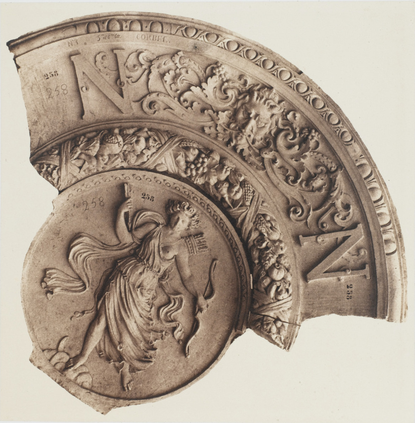 Édouard Baldus - Voûte sphérique, de Victor Corbel, décor du palais du Louvre, P...