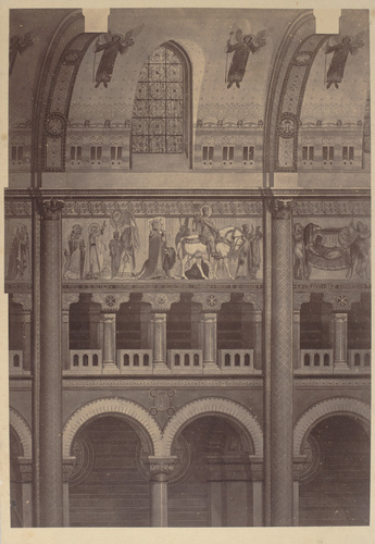 Delmaet & Durandelle - Photographie d'un dessin pour le Catholicon, vue en coupe...