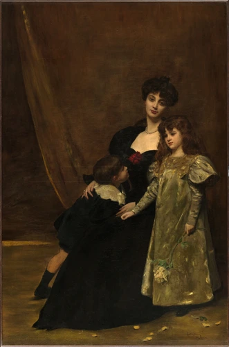 Carolus-Duran - Madame Feydeau et ses enfants