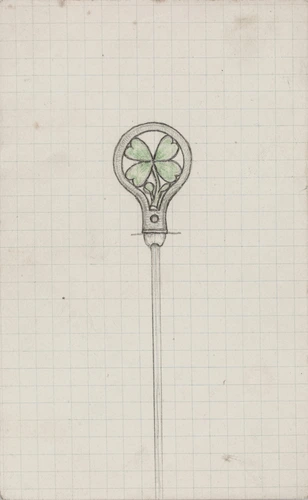 Enguerrand du Suau de la Croix - Epingle à motif de trèfle à quatre feuilles