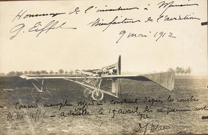 Anonyme - Canard monoplan Blard construit d'après les courbes de Mr Eiffel