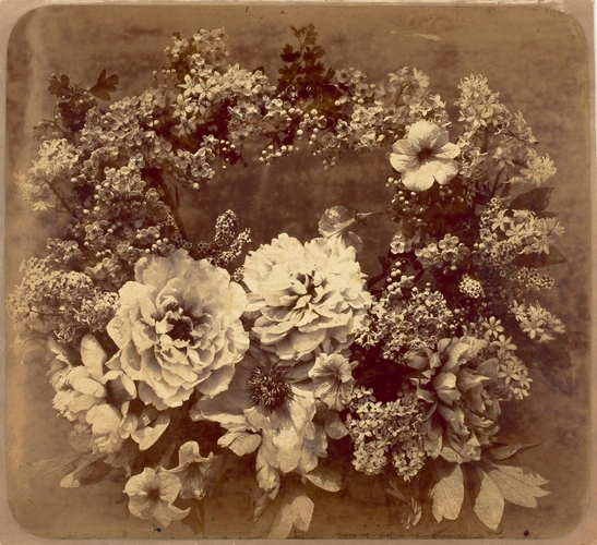 Adolphe Braun - Couronne de fleurs