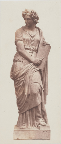 Édouard Baldus - "La Gravure", sculpture de Jules Droz, décor du palais du Louvr...