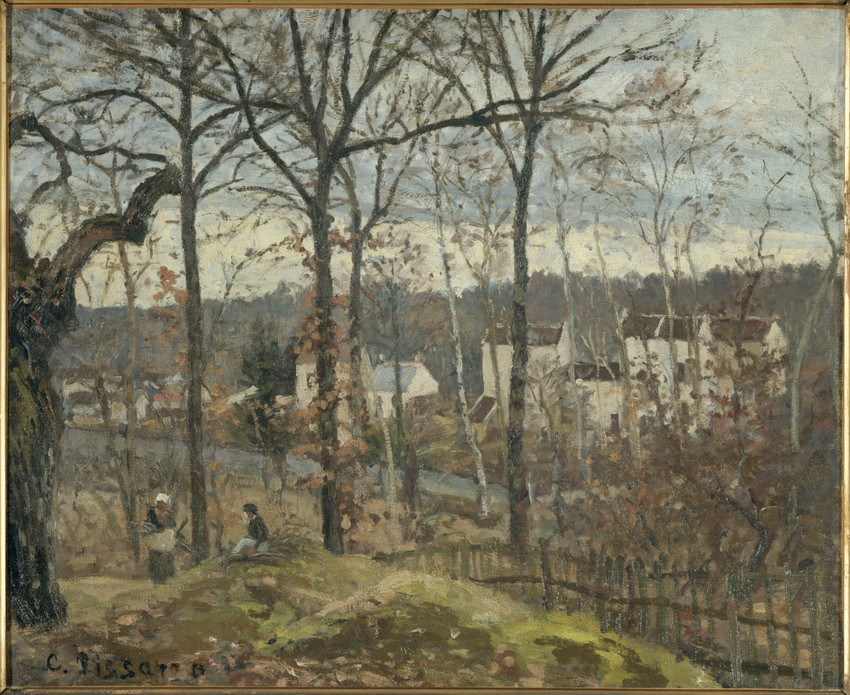 Camille Pissarro - Paysage d'hiver à Louveciennes