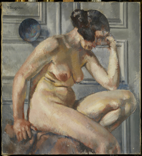 Paul Baignères - Femme nue assise