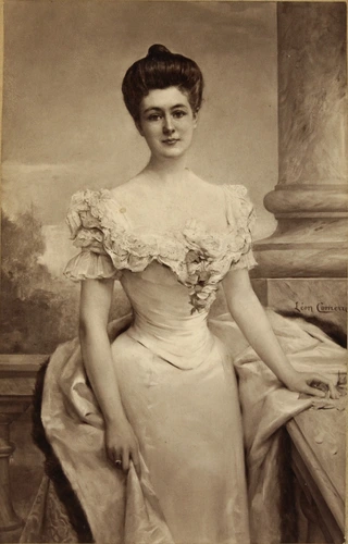 Braun, Clément & Cie - Portrait de femme, par Léon Comerre : "Comtesse de Savign...