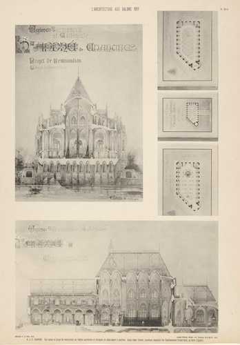 Raoul Brandon - Chartres, collégiale de Saint-André et église paroissiale : état...