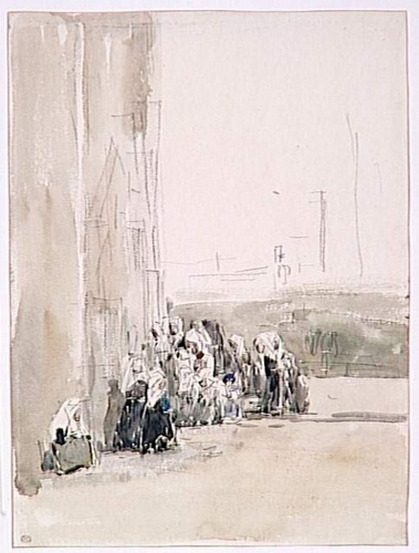 Eugène Boudin - Scène de Pardon dans le Finistère