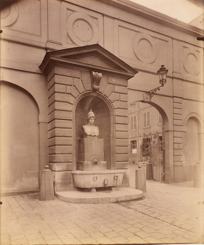 Eugène Atget - Fontaine Mazarine, Institut