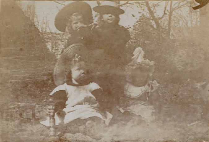 Maurice Denis - Noële assise avec trois enfants de la famille Mellerio [?], Marl...