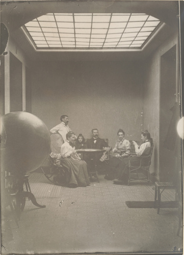 Anonyme - Groupe de six personnes, dont Pascal Dagnan-Bouveret et sa femme Anne-...