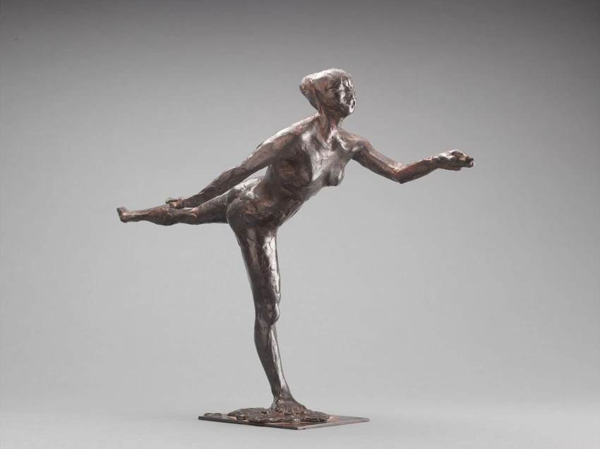 Edgar Degas - Danseuse, arabesque ouverte sur la jambe droite, bras gauche en av...