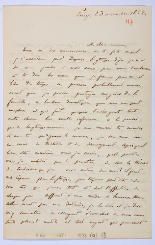 Gustave Eiffel - 1852. 21 lettres de Gustave Eiffel à sa mère ou à son père
