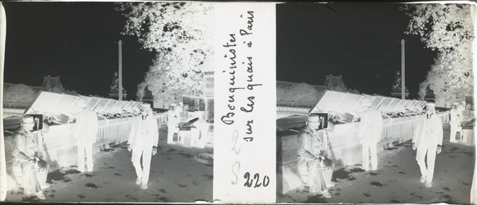 E. Serve-Louvat - Bouquinistes sur les quais à Paris