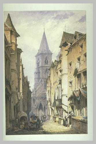 Hector Guiot - La rue Saint-Jean à Chaumont en Bassigny