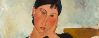 Amedeo Modigliani (1884-1920), Elvire assise, accoudée à une table, 1919