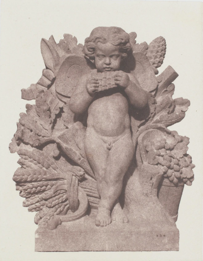 Edouard Baldus - "L'Automne", sculpture de Noémi Constant, décor du palais du Lo...