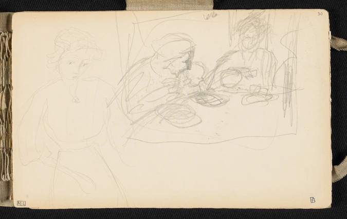 Pierre Bonnard - Etude pour La Grand-mère, la mère et les deux petits enfants