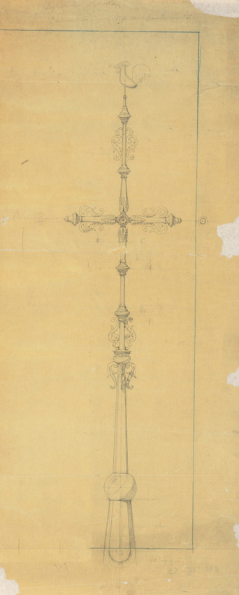 Maison Monduit - Eglise de Bérulle, restauration de croix en plomb martelé par M...