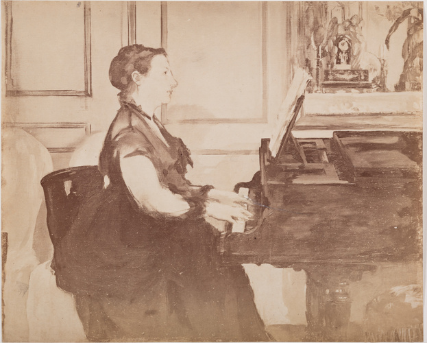 Anatole Louis Godet - Suzanne Manet au piano d'Edouard Manet