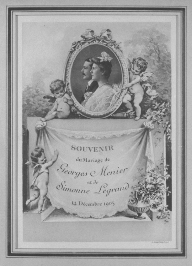 Anonyme - Souvenir du mariage de Georges Menier et de Simone Legrand