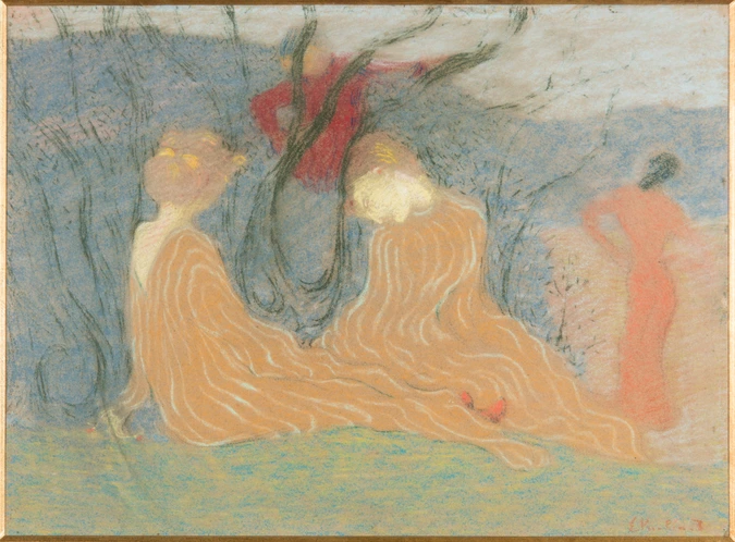Deux femmes dans un bois - Edouard Vuillard