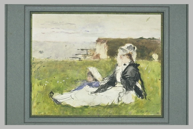 Berthe Morisot - Sur la falaise