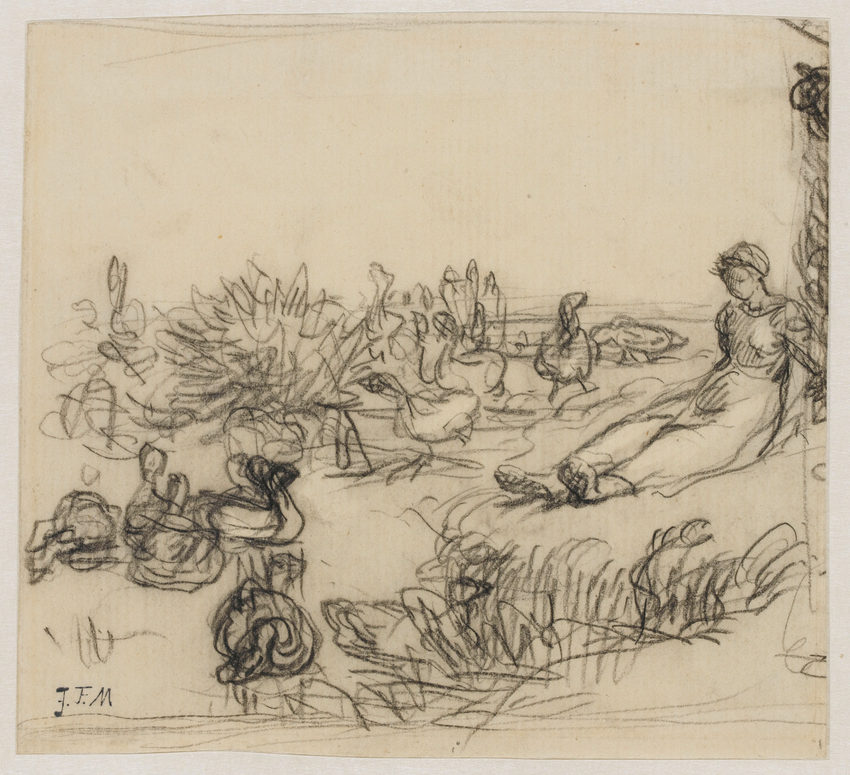 Jean-François Millet - La Petite Gardeuse d'Oies