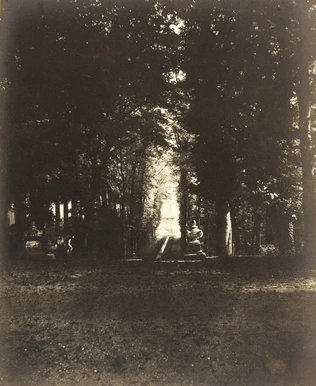 Le Parc de Saint-Cloud, effet de lumière à travers les arbres - Louis Robert