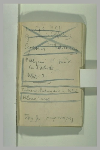 Paul Signac - Annotations manuscrites