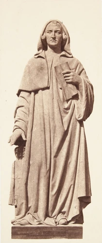 Edouard Baldus - "Suger", statue de Nicolas Bernard Raggi, décor du palais du Lo...