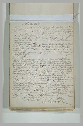 Henri Fantin-Latour - 14 novembre 1855, sans lieu, à ses amis