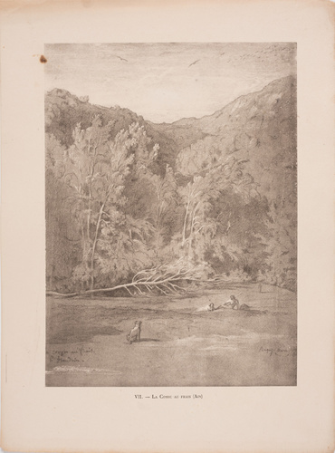 Paul Flandrin - Paysage de la Combe au Frais dans l'Ain