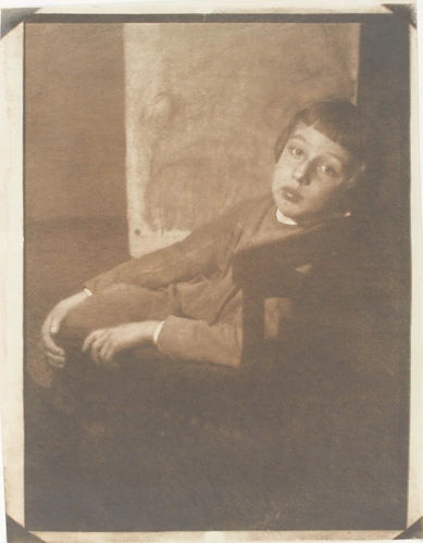 Heinrich Kühn - Portrait de Hans, fils de l'artiste