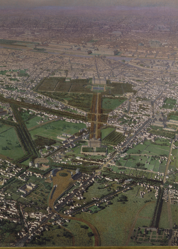Victor Navlet - Vue générale de Paris, prise de l'Observatoire, en ballon