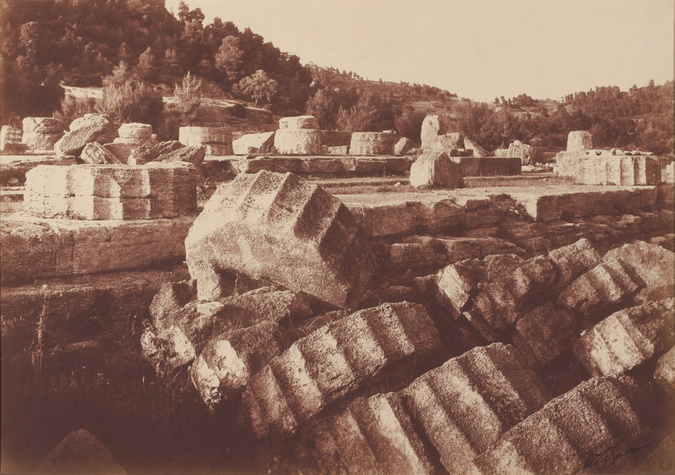 Frédéric Boissonnas - Olympie, temple de Zeus