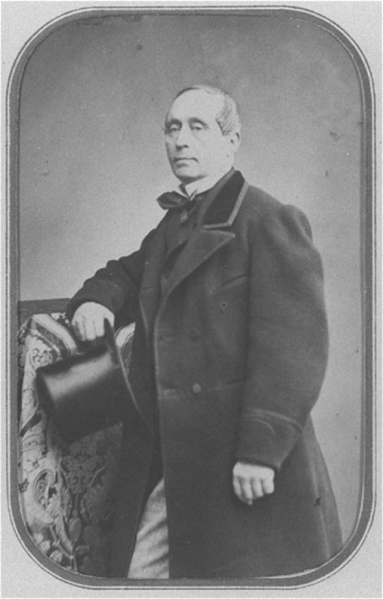 Ernest Ladrey - Homme en pied, accoudé