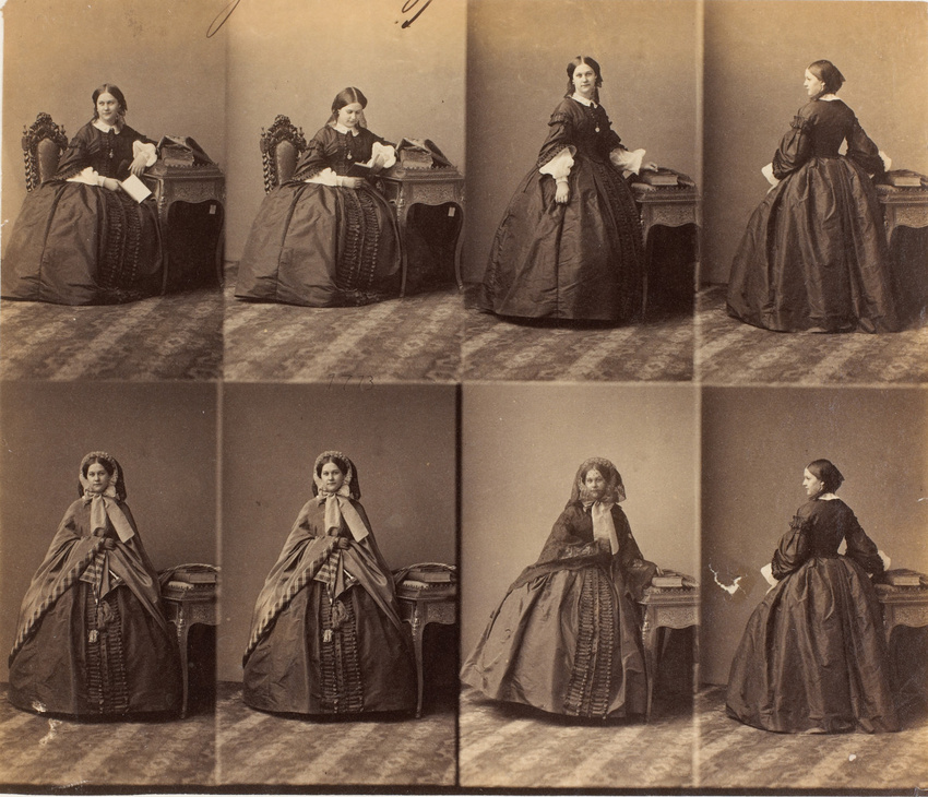André Adolphe Eugène Disdéri - Princesse Alexandre Gorschakoff en huit poses
