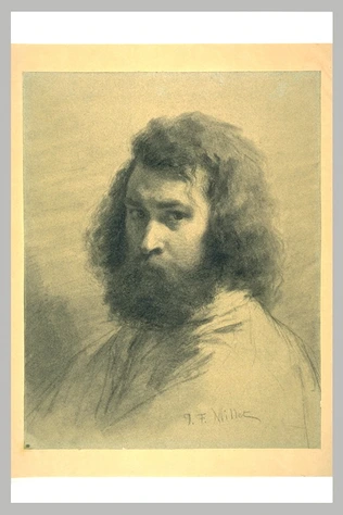 Autoportrait en buste - Jean-François Millet