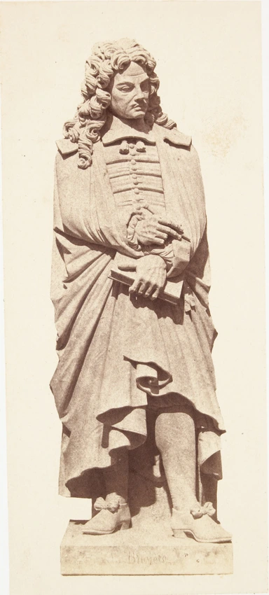 Edouard Baldus - "La Bruyère", statue de Joseph Stanislas Lescorné, décor du pal...