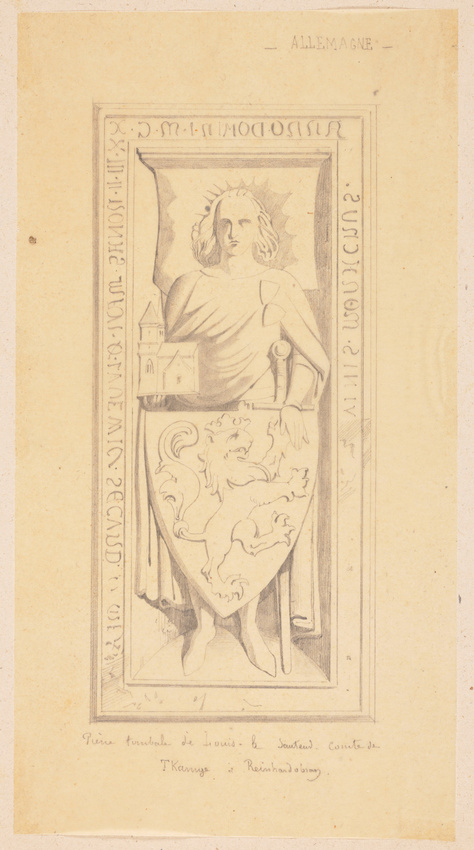 Edouard Villain - Pierre tombale de Louis le Sauteur, Allemagne