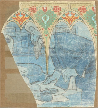 Fragments de frise décorant le pavillon de la Bosnie-Herzégovine à l'Exposition universelle de 1900 à Paris : fragment non utilisé de la partie de droite de la frise - Alphonse Mucha