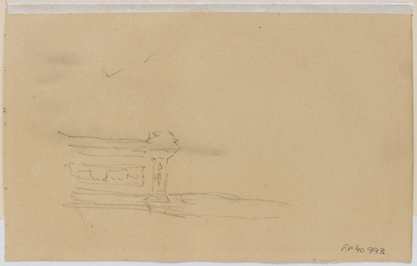 Mary Cassatt - Petit croquis d'une porte (?)