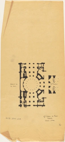 Alphonse Gosset - Opéra de Paris, plan du vestibule